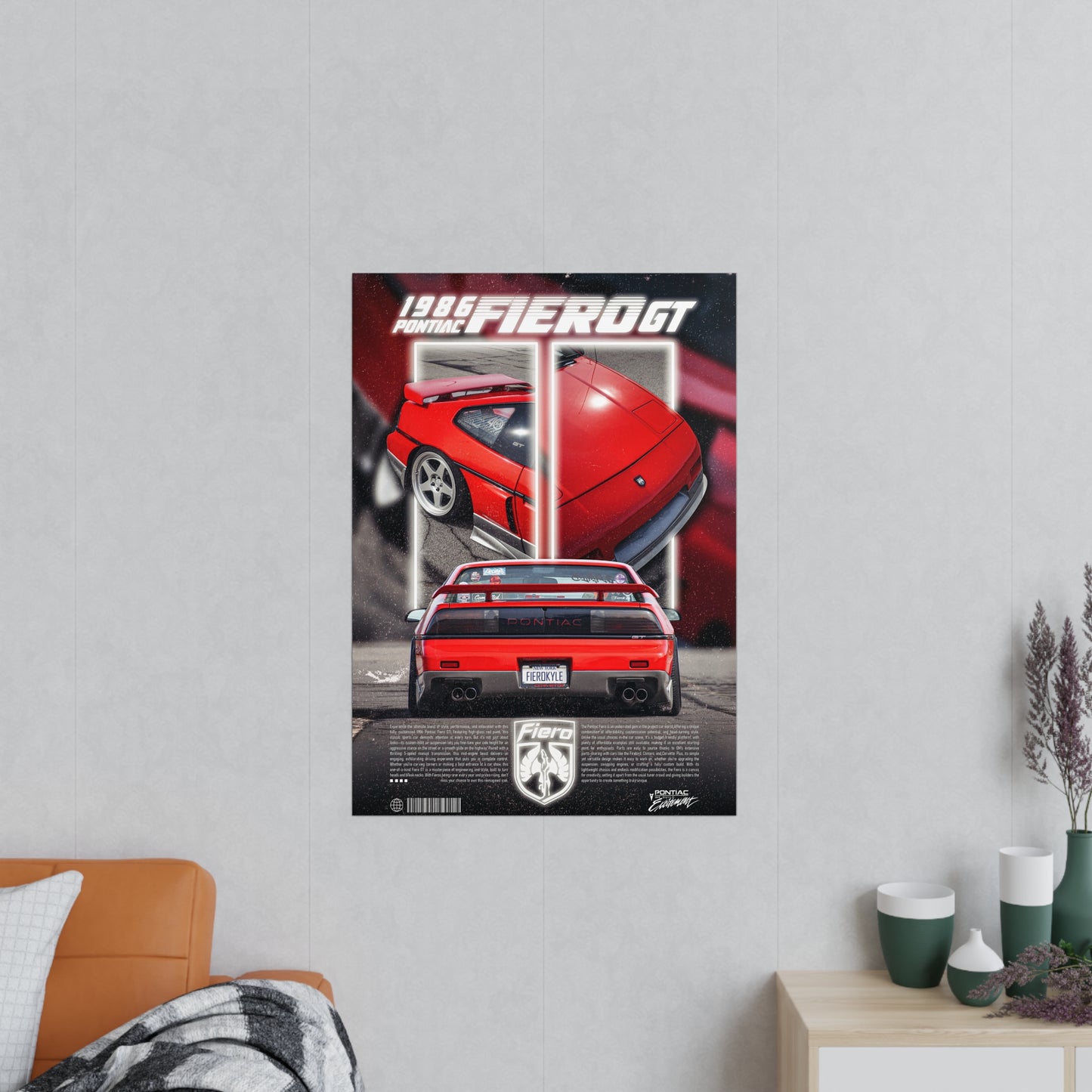 1986 Fiero GT Poster