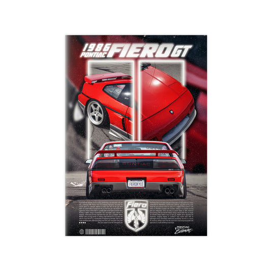 1986 Fiero GT Poster
