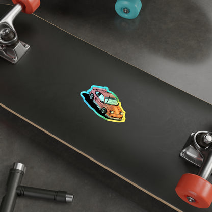 Simple Fiero Holographic Die-cut Sticker