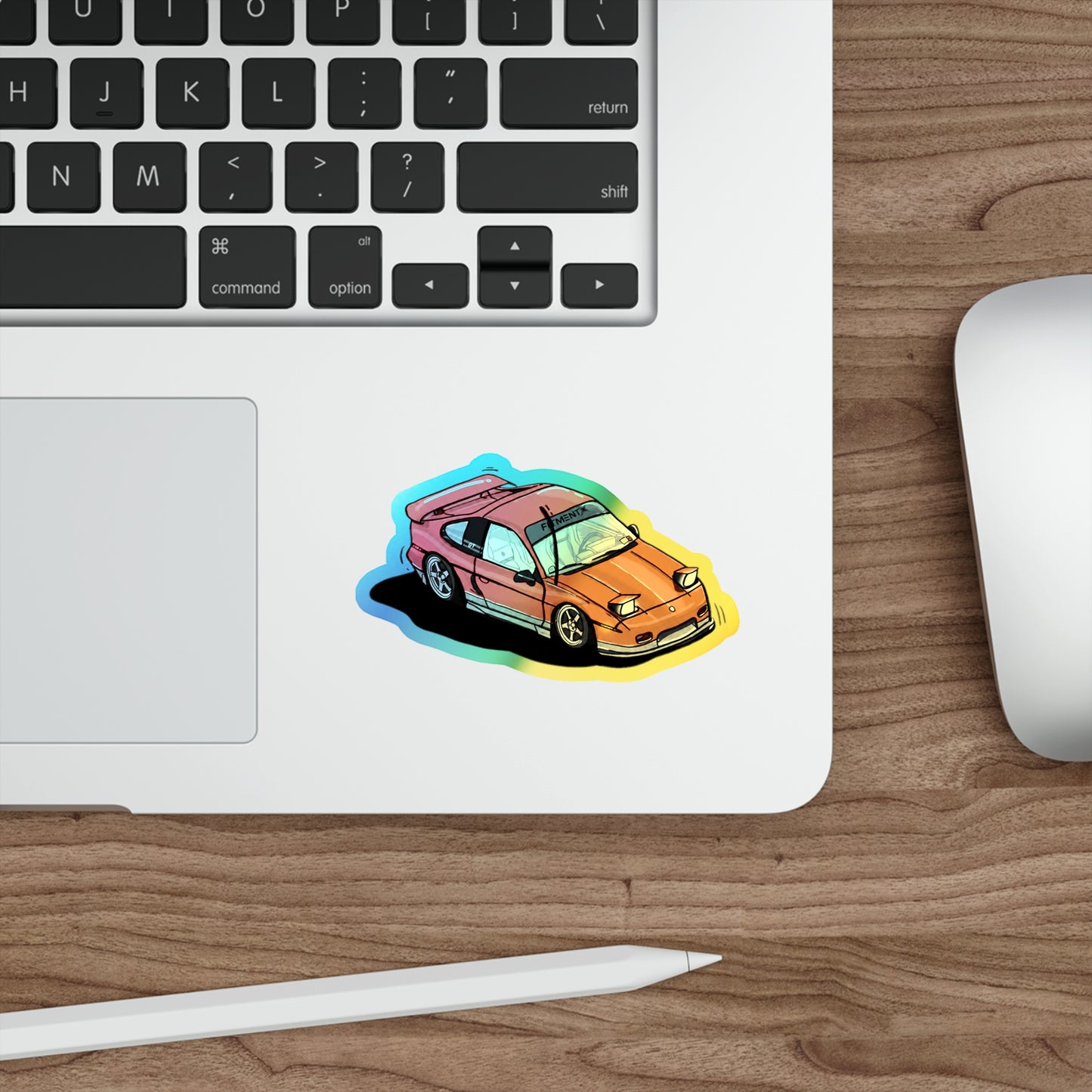 Simple Fiero Holographic Die-cut Sticker