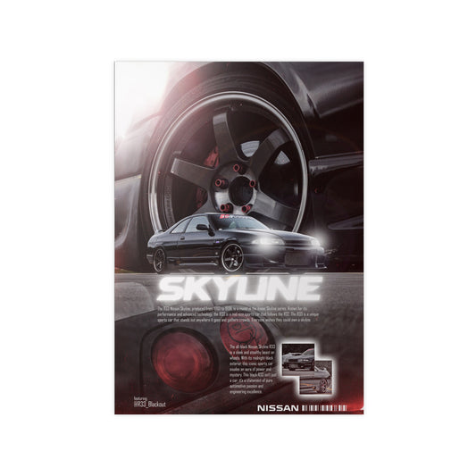 R33 Skyline Poster